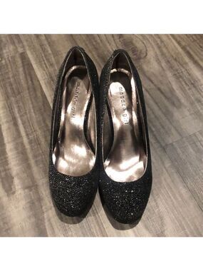 ✨ Madden Girl Black Sparkly Heels – Size 7 – Party / Occasion Shoes